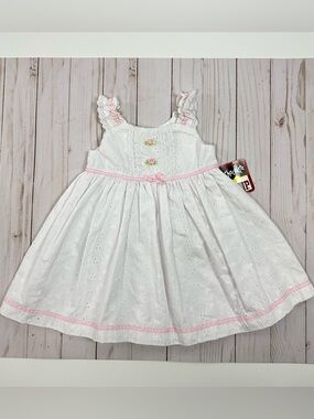 PETE'S PARTNER (GOOD LAD) vintage NWT white eyelet sundress - 12 months
